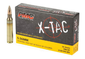 PMC X-TAC FMJ-BT 5.56 NATO Ammo 55gr 20 Rounds