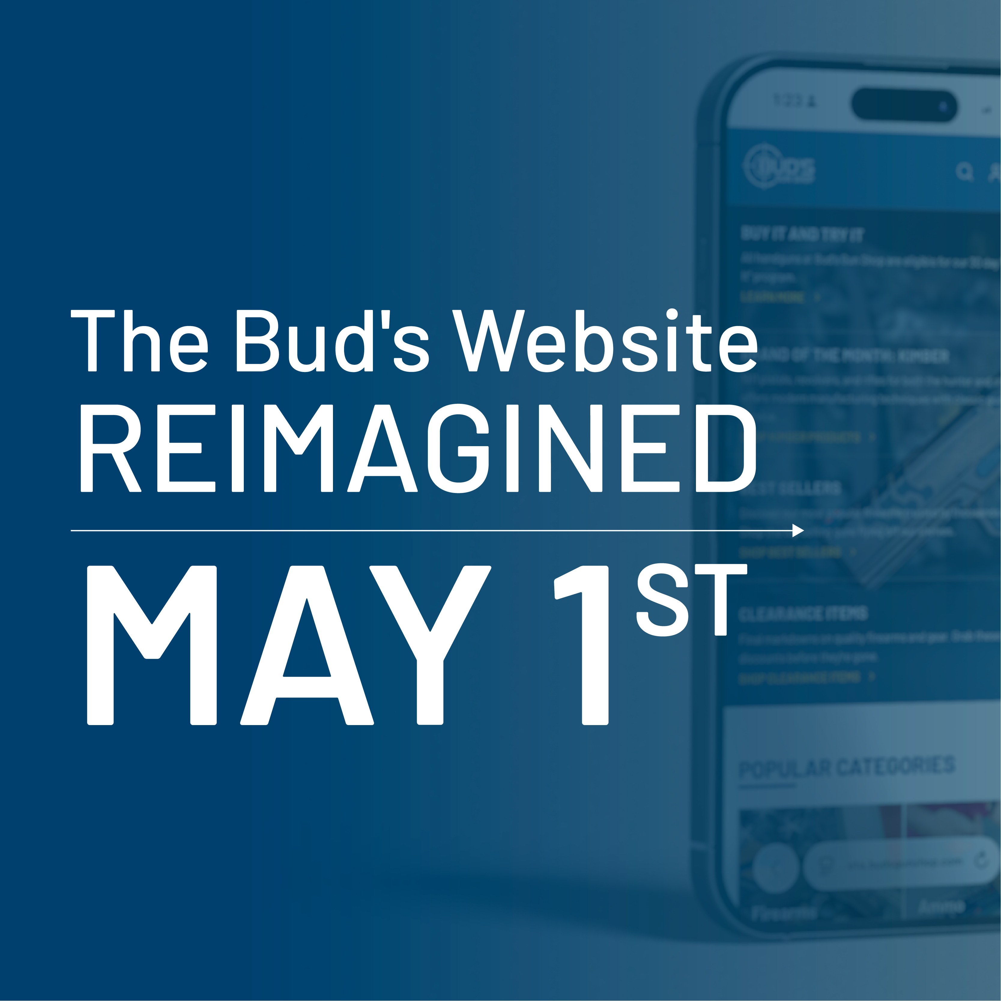 The Bud's Website Reimagined. May 1st.