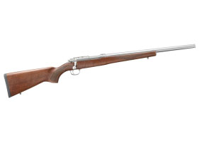 Ruger 77/17 Varmint 17 WSM 18.5" Stainless, Threaded, Walnut Stock 6+1
