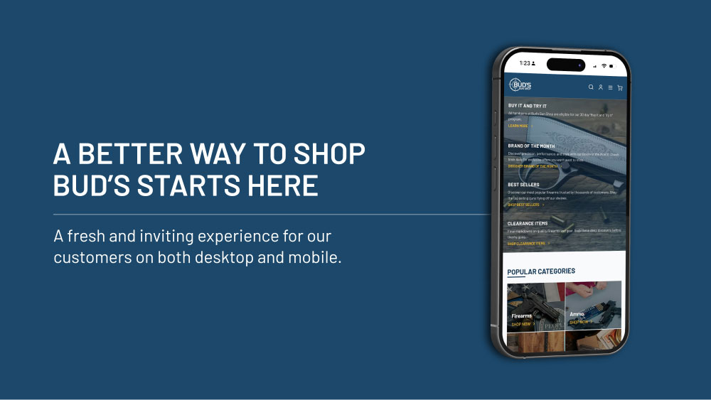 A better way to shop Bud's starts here. A fresh and inviting experience for our customers on both desktop and mobile.
