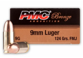 PMC 9mm Target 124gr FMJ 50 Rounds