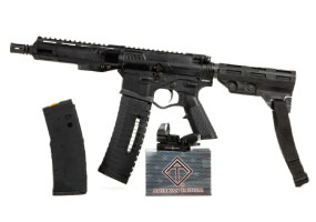 American Tactical Alpha Maxx Pistol Bundle 5.56x45 NATO, (1) 60rd Mag, (1) 30rd Mag, Red Dot 60+1