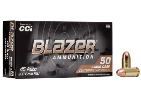 CCI Blazer Brass Ammo 45 ACP 230gr FMJ 50 Rounds