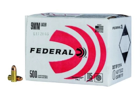 Federal Premium Champion 9mm Full Metal Jacket 500 Rounds