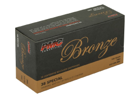 PMC Bronze 38Spl 132 Grain Full Metal Jacket 50 Rounds