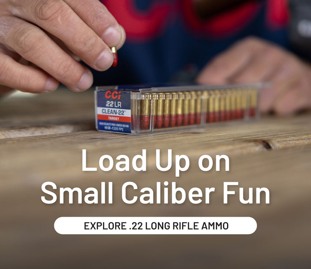 Load up on small caliber fun. Explore .22 long rifle ammo