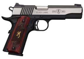 Browning 1911-380 Single .380 ACP 4.25" 8+1 Rosewood w/Gold Buckmark