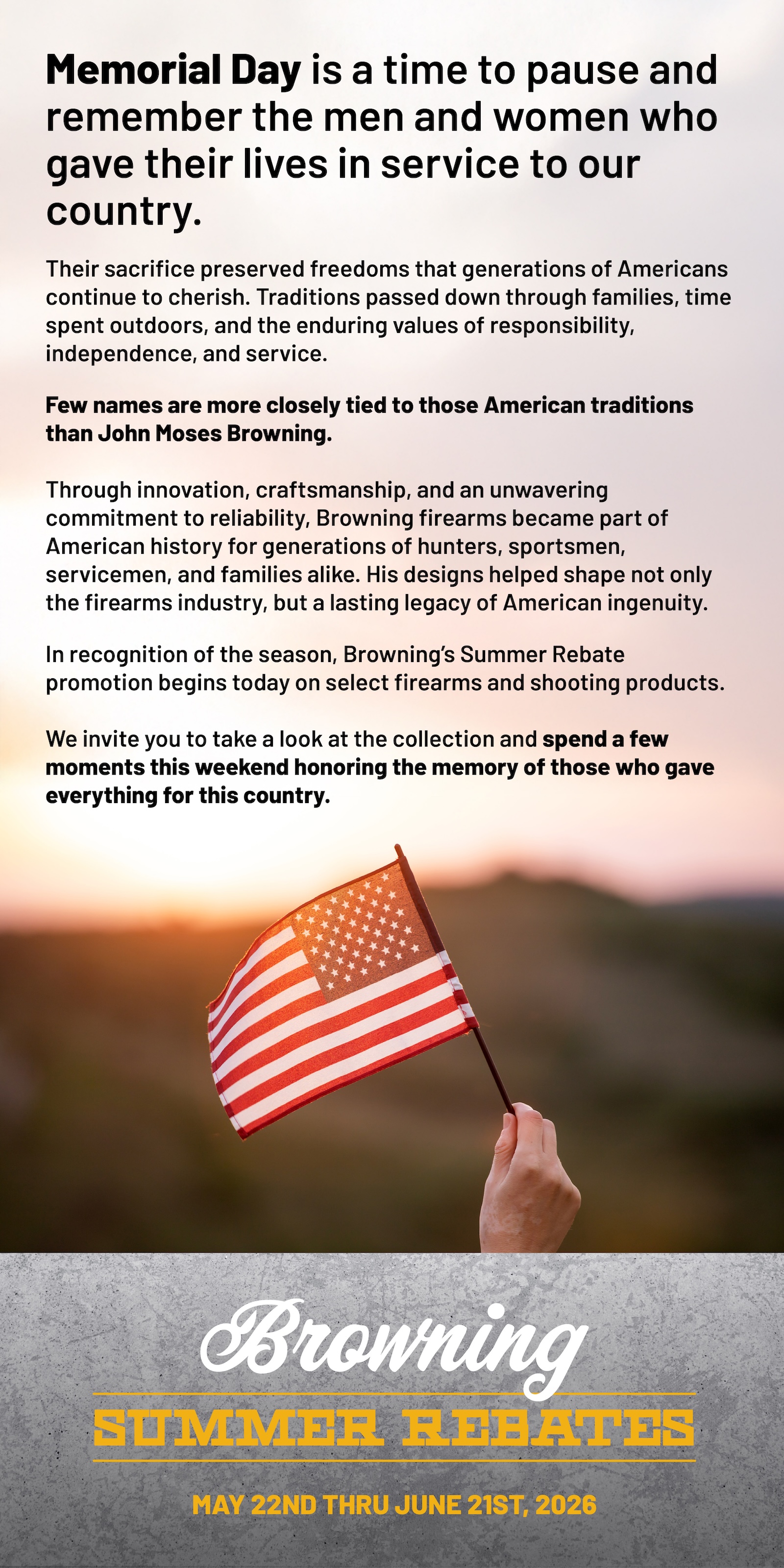 Spend a few moments this weekend honoring the memory of those who gave everything for this country.