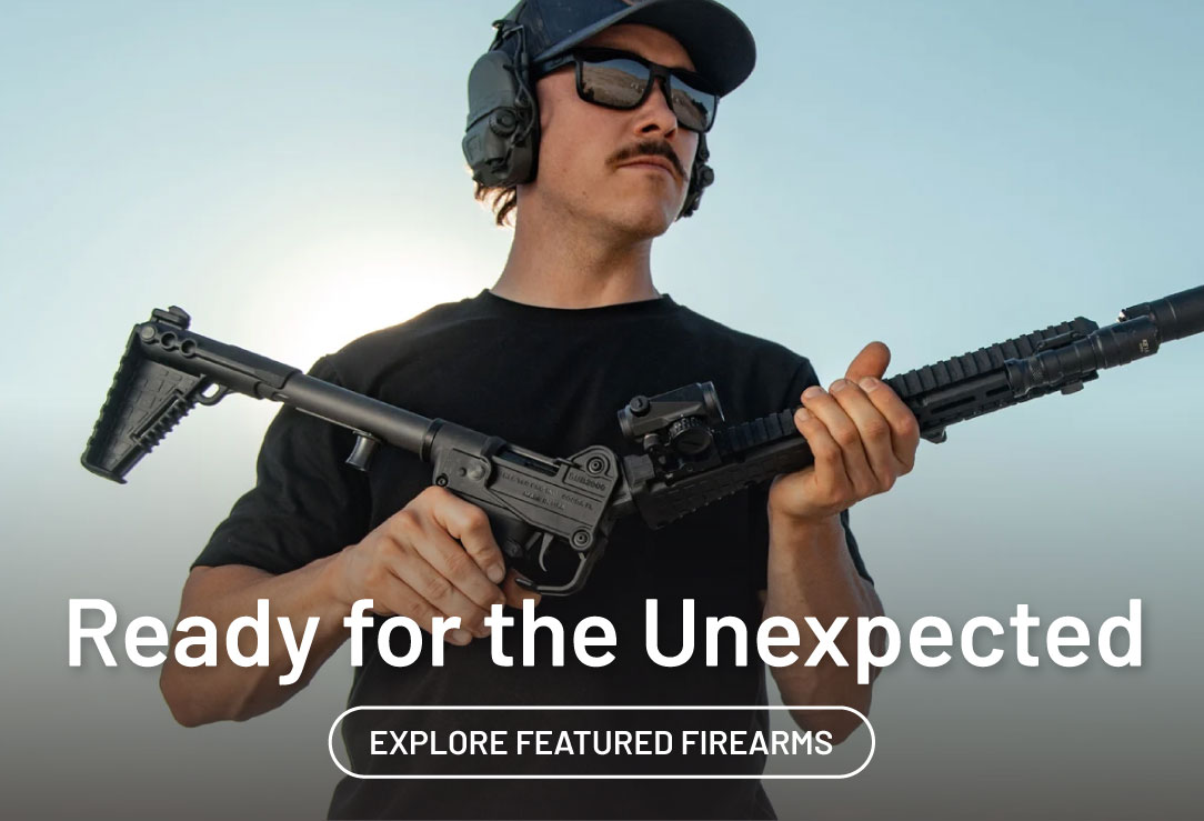 Ready for the unexpected. Explore featured firearms.