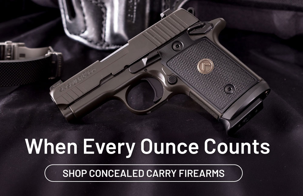 When every ounce counts. Shop concealed carry firearms.