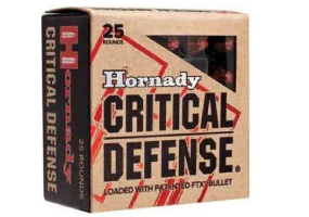 Hornady Critical Defense 38 Spl +P 110gr FTX