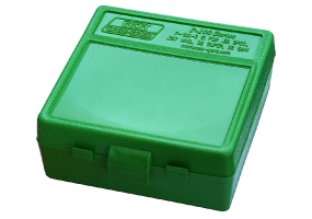 MTM 100 Round Pstl BX 38-357 Green Ammo Box