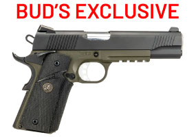 Bud's Exclusive! Tisas 1911 Duty MCO .45 ACP 8+1 Rounds Black / Dark Green Cerakote Pistol
