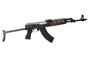 Zastava Arms ZPAP M70 Underfolder Walnut Furniture 7.62x39mm Black Rifle