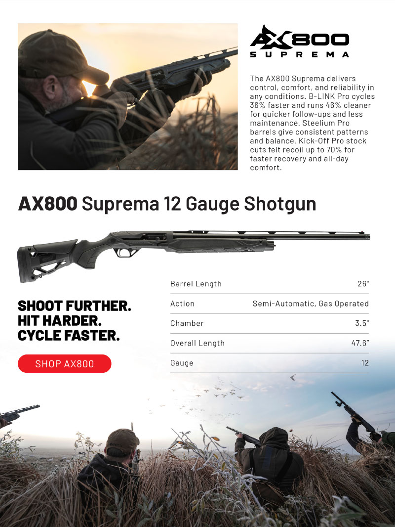 Shoot further. Hit harder. Cycle faster. Shop AX800 Suprema.