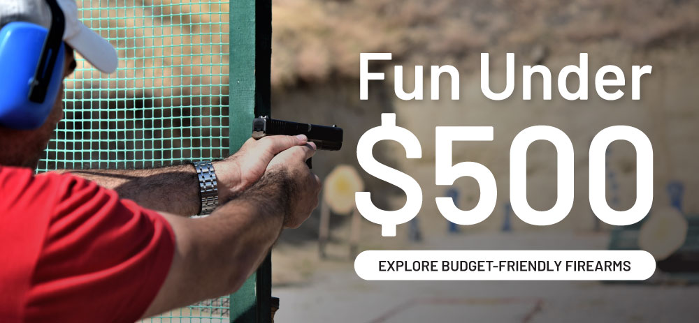 Fun under $500. Explore budget-friendly firearms.