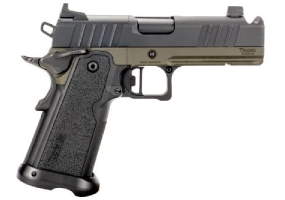 Bud's Exclusive Tisas 1911 Carry DS MCO Comp 9mm 18+1 Rounds Dark Green Cerakote Pistol