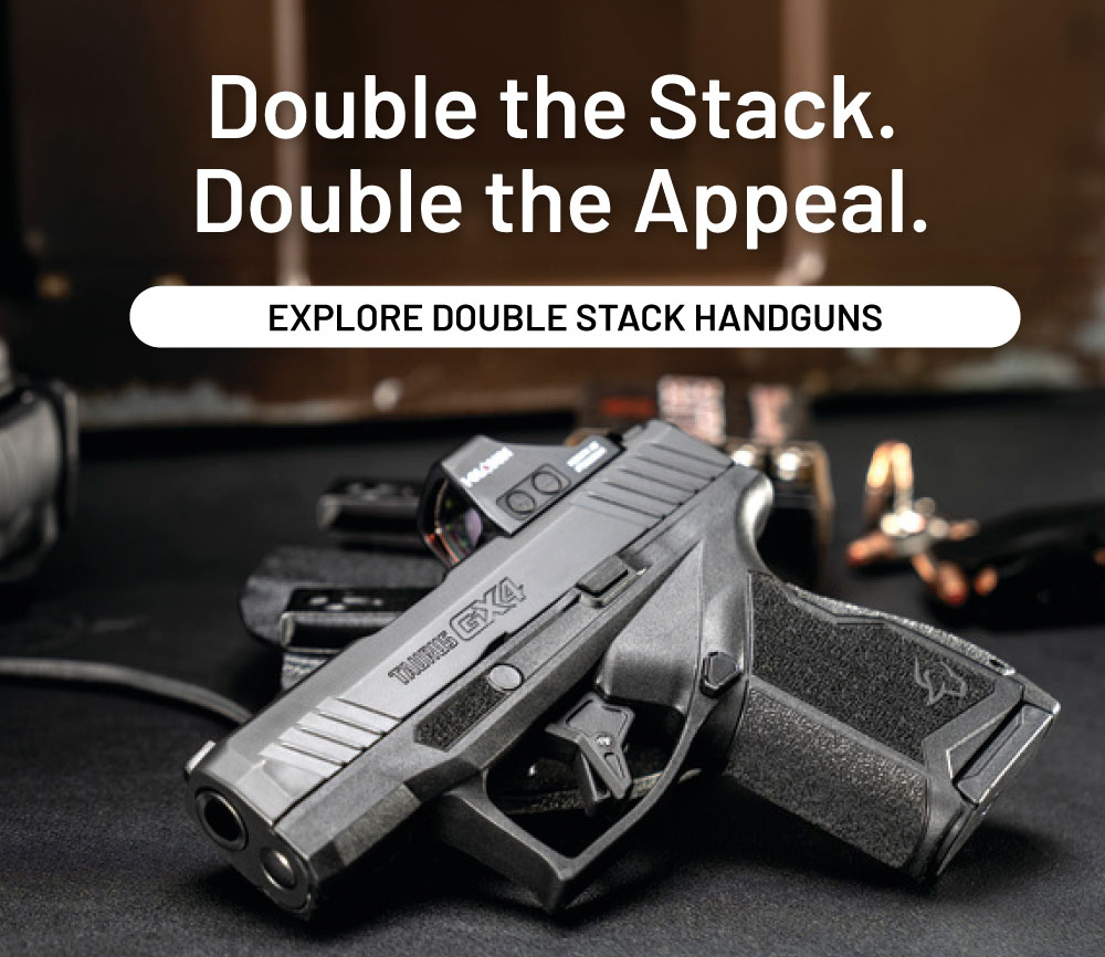 Double the stack. Double the Appeal. Explore double stack handguns.