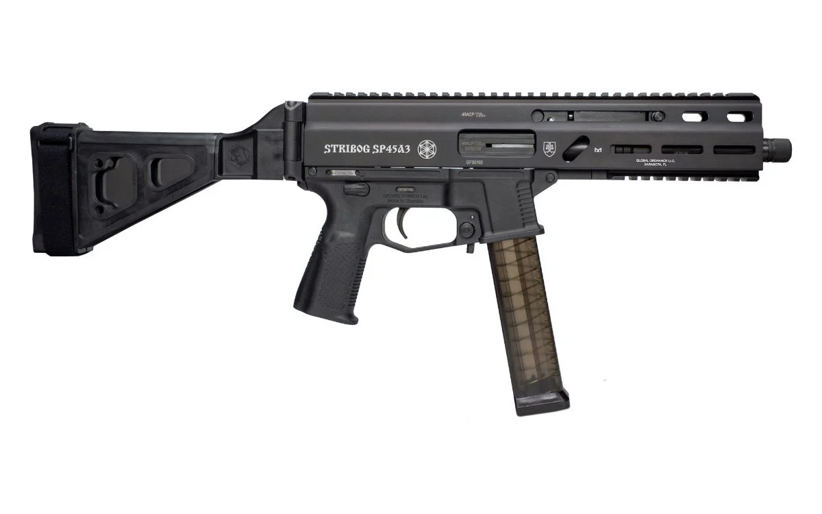 Grand Power Stribog SP45A3 .45 ACP Black Sub Pistol