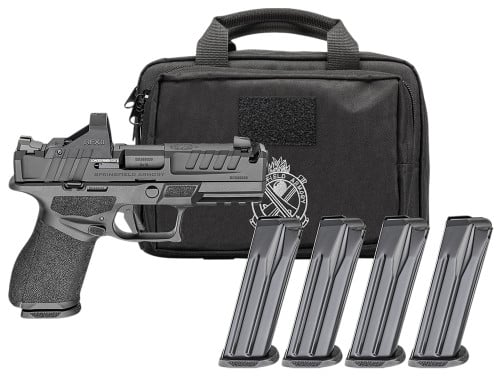 Springfield Armory Echelon 4.0C Compact Comp Gear Pack 9mm Armory Kote Armor Black Pistol Viridian RFX-11 Red Dot