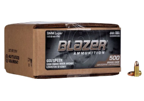 CCI Blazer Brass 9mm Full Metal Jacket