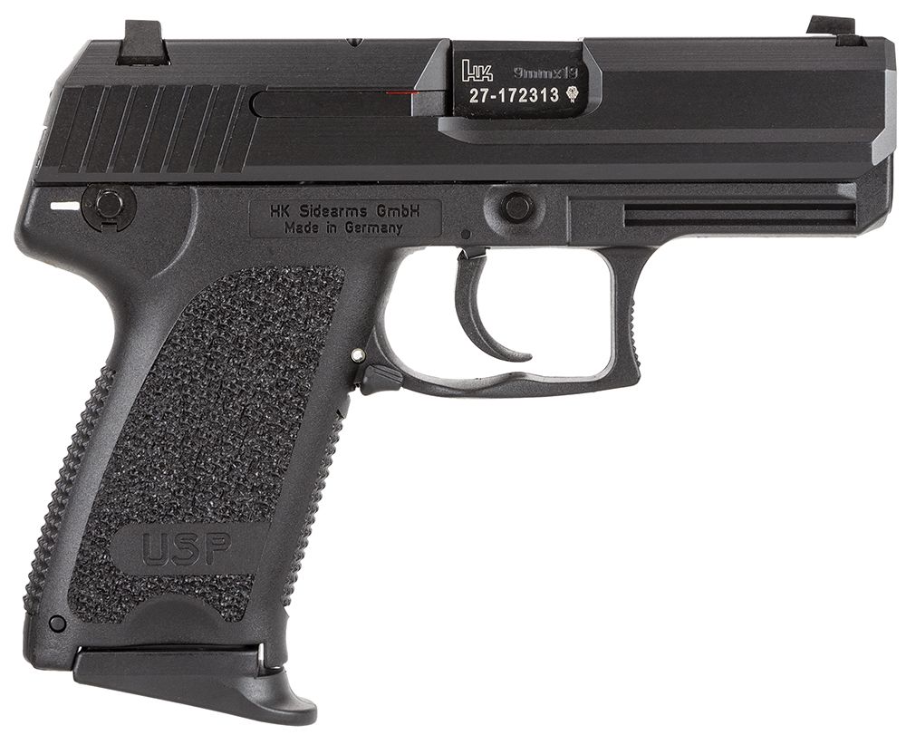 HK USP Compact V1 9mm Blued Steel Slide / Black Polymer Frame Pistol