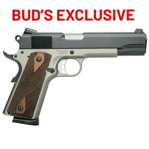 Tisas 1911-A1 Service Enhanced .45 ACP Gun Metal Gray Frame / Black Cerakote Slide 1911 Pistol