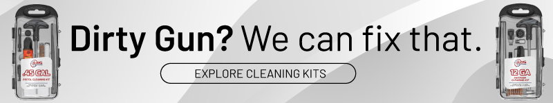 Dirty gun? We can fix that. Explore cleaning kits.
