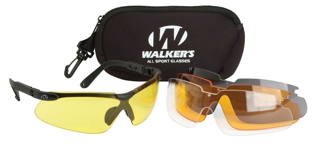 Walker’s Sport Combo Lens Shooting Glasses Adjustable