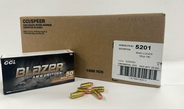 CCI Blazer Brass 9mm Full Metal Jacket