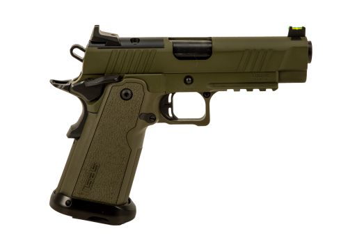 Used Tisas 1911 Carry Double Stack, 9MM, 2 Magazines, OD Green, Factory Box