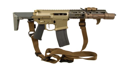 Used Q Honey Badger .223/5.56MM, 1 Magazine, Light, Sling, Romeo Red Dot, Factory Box