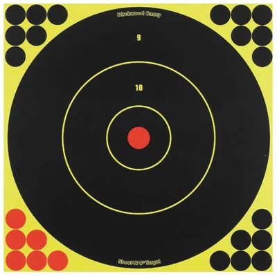 Birchwood Casey Shoot-N-C 12in Bull's-Eye Crosshair