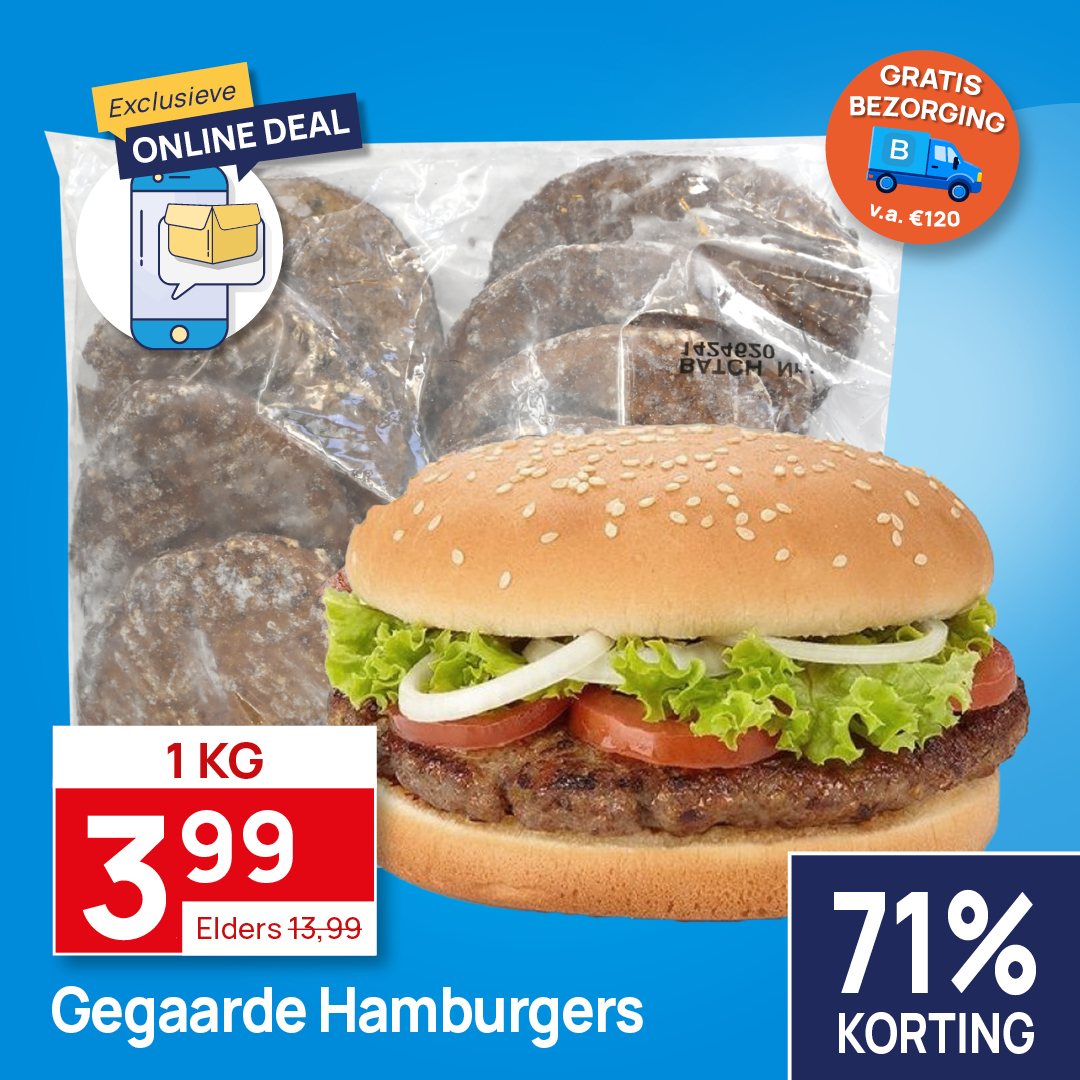 Rundvlees hamburgers