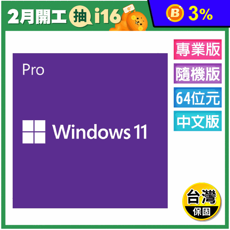 Windows 11專業中文隨機