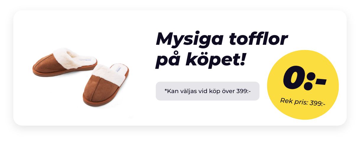 tofflor på köpet