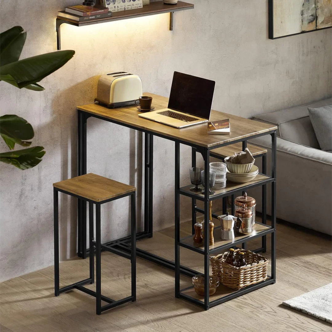 Bar Table and Bar Stools Set