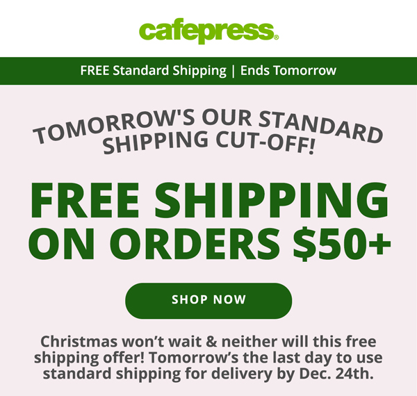 Free Shipping on Orders $50+