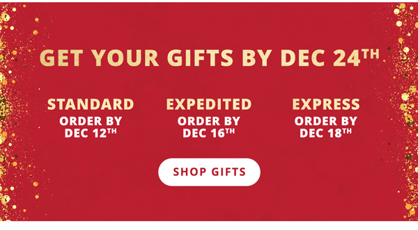 Get Your Gifts on Time