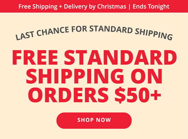 Free Shipping on Orders $50+