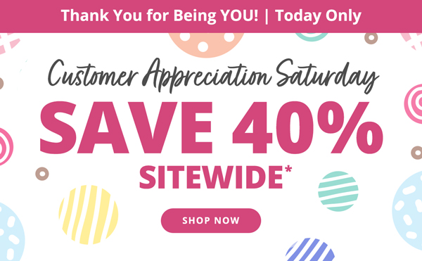 Save 40% Sitewide