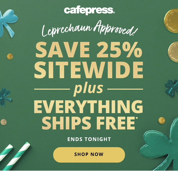 Save 25% Sitewide Plus Free Shipping