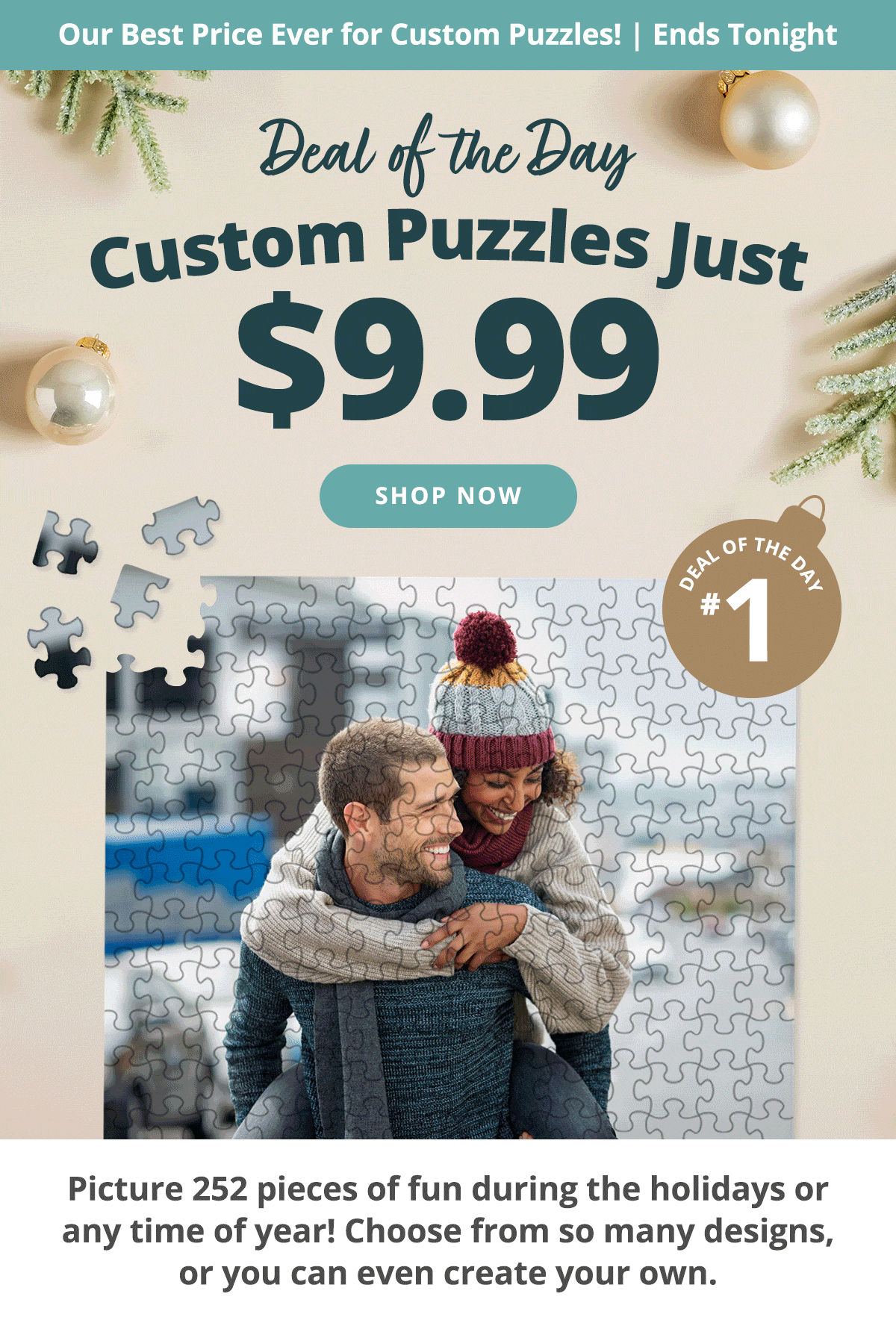 Custom Puzzles Just $9.99