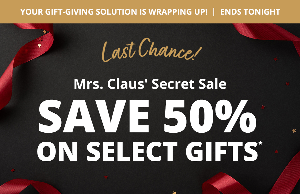 Save 50% on Select Gifts