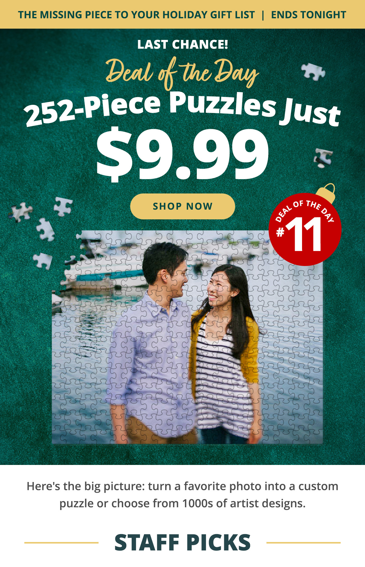 Custom Puzzles Just $9.99