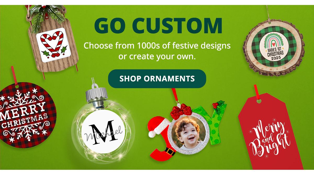Shop Custom Ornaments