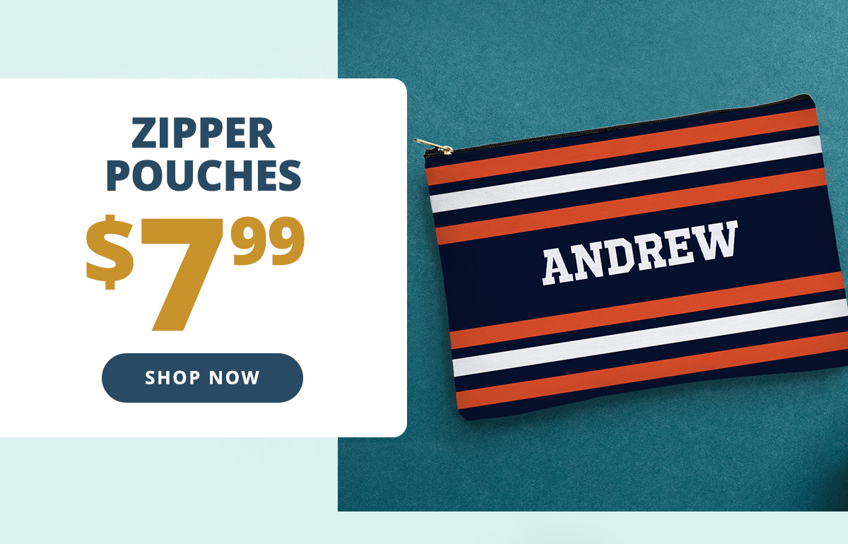 Zipper Pouches $7.99