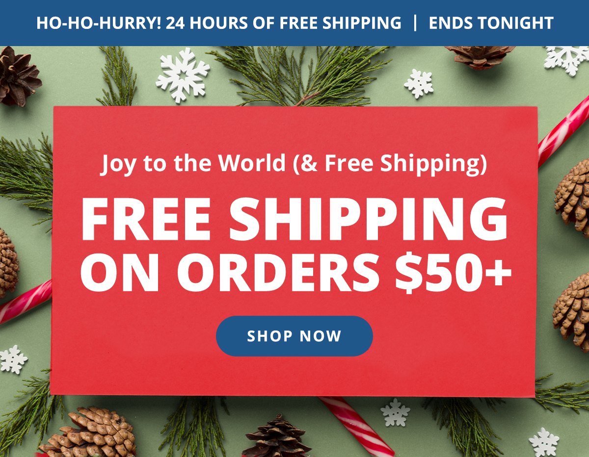 Free Shipping on Orders $50+