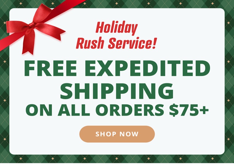 LAST DAY FOR STANDARD SHIPPING! Save 40% Sitewide. Last day! Choose standard shipping and your gifts will arrive by Christmas. Hurry!