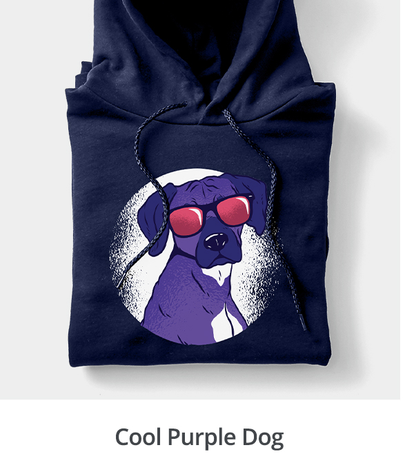 Cool Purple Dog